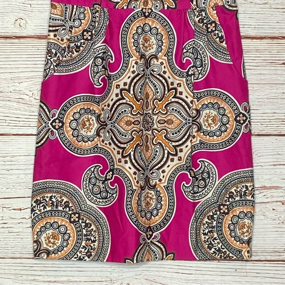 Anthropologie Moulinette Soeurs Geidi Pink Print Sheath Dress Sz 4 - Picture 9 of 16